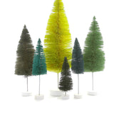 RAINBOW 10 PC CHRISTMAS MANTEL SET<br> Brush Christmas Tree Sets, Garlands