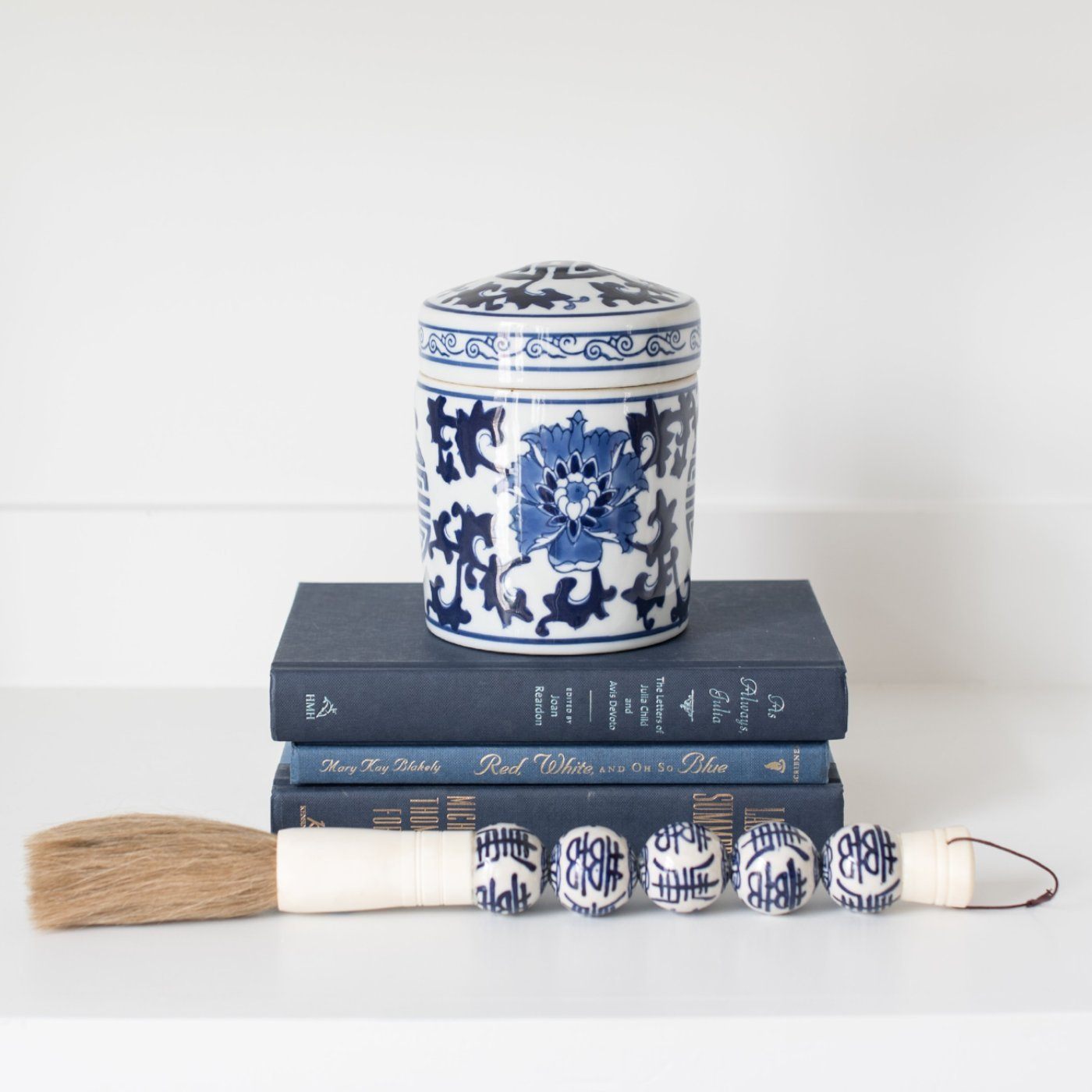 Blue and White Porcelain Calligraphy Set