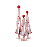 DOTTED 3PC GLASS TREE BUNDLE
