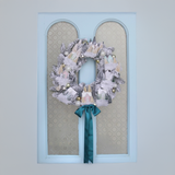 FROSTED VILLAGE WREATH