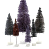CHEER 6PC BRUSH CHRISTMAS TREE SETS <br> Six Brush Trees