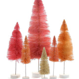 RAINBOW 10 PC CHRISTMAS MANTEL SET<br> Brush Christmas Tree Sets, Garlands