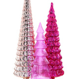 PINK 5PC HUE GLASS TREE BUNDLE