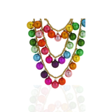 Rainbow and Gold Tinsel Garland