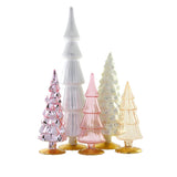 5 PC Cody Foster Neutral Glass Christmas Tree Bundle