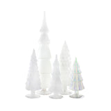 WHITE 5PC HUE GLASS TREE BUNDLE