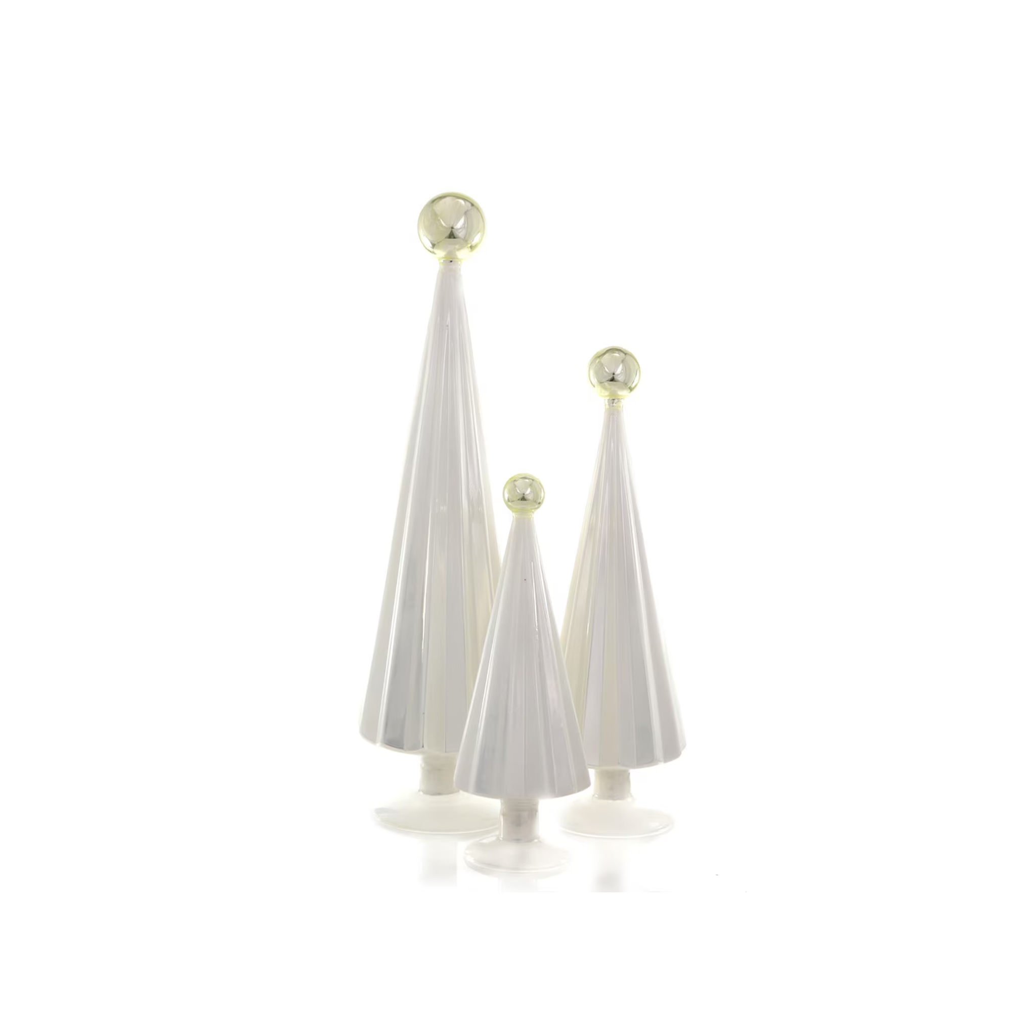 Cody Foster Complete Glass Christmas Tree Look - White and Ivory