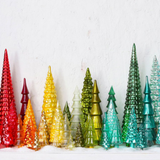 Cody Foster Complete Christmas Glass Tree Look - Red, Yellow, and Green