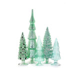 WINTER GREEN HUE GLASS TREE BUNDLE