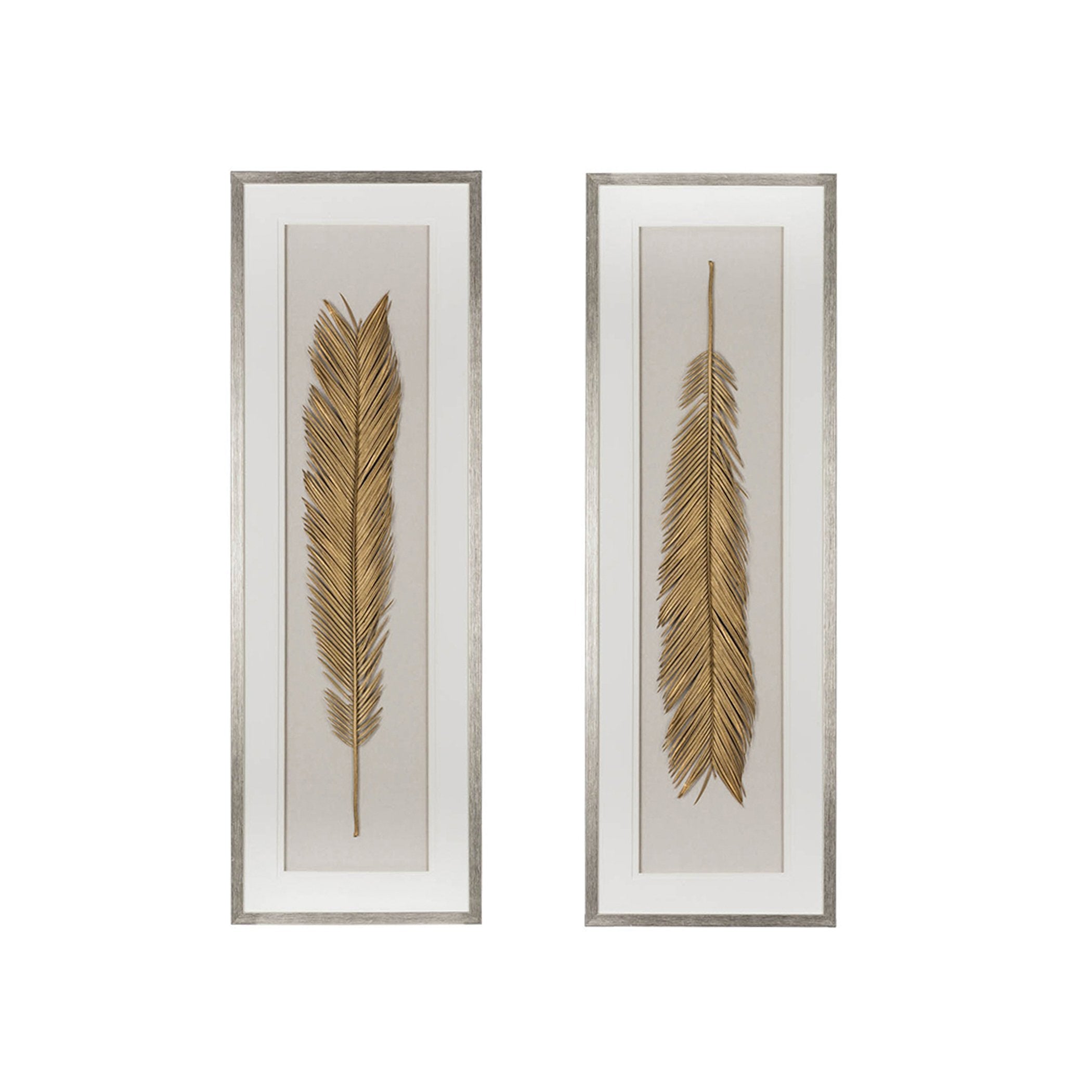 Gold Feathers Set of 5