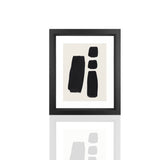 SKYLER 2 PC SET <br> Black and White Framed Abstract Art Prints