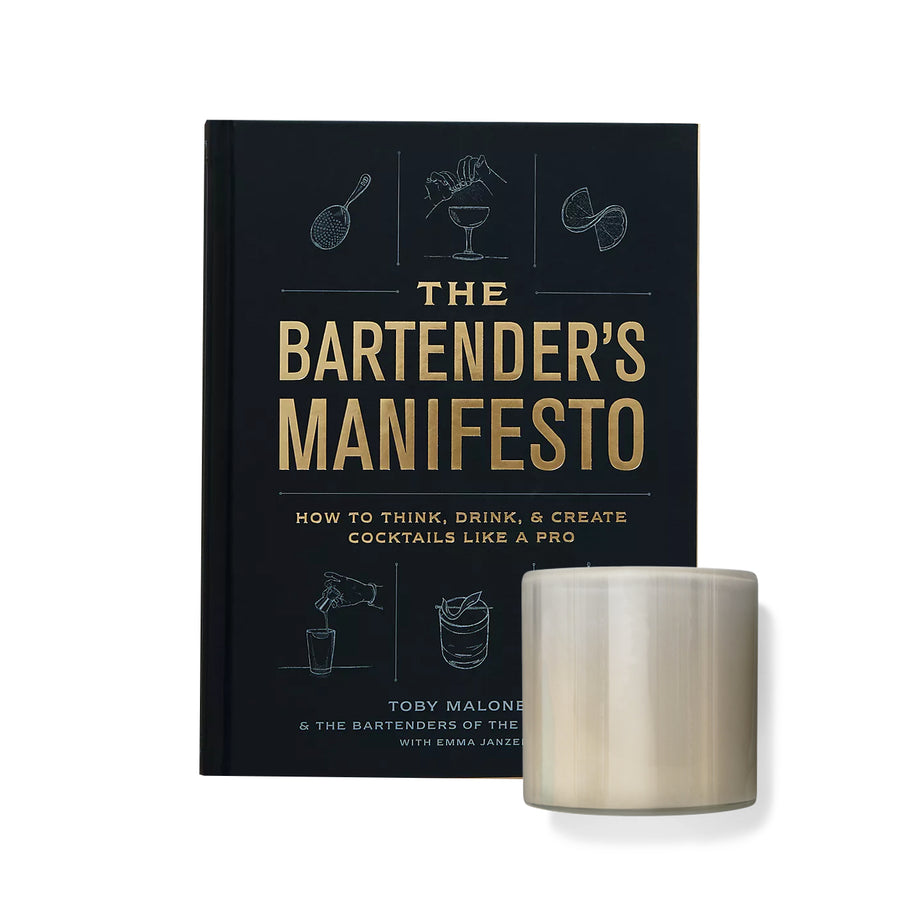 THE BARTENDER'S GIFT SET 2 PCS - BOOK & CANDLE