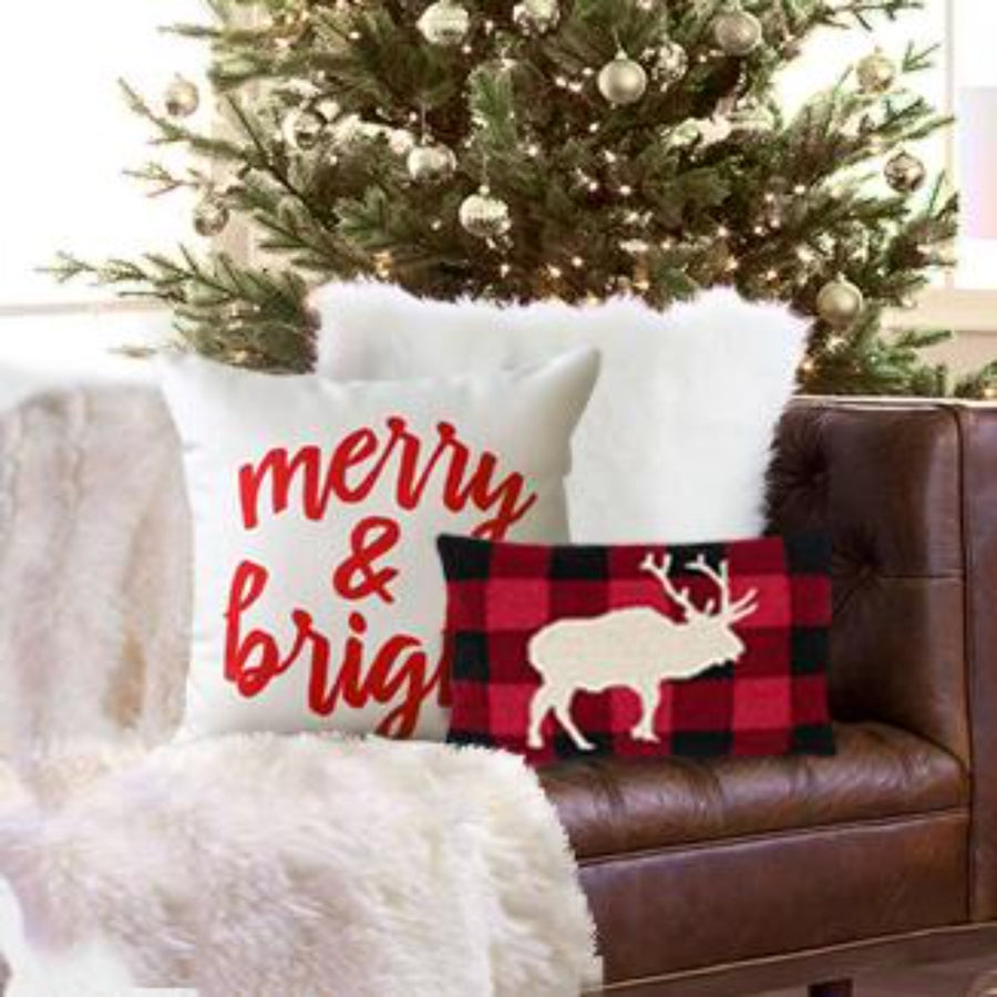 MERRY & BRIGHT 4PC PILLOW AND THROW SET