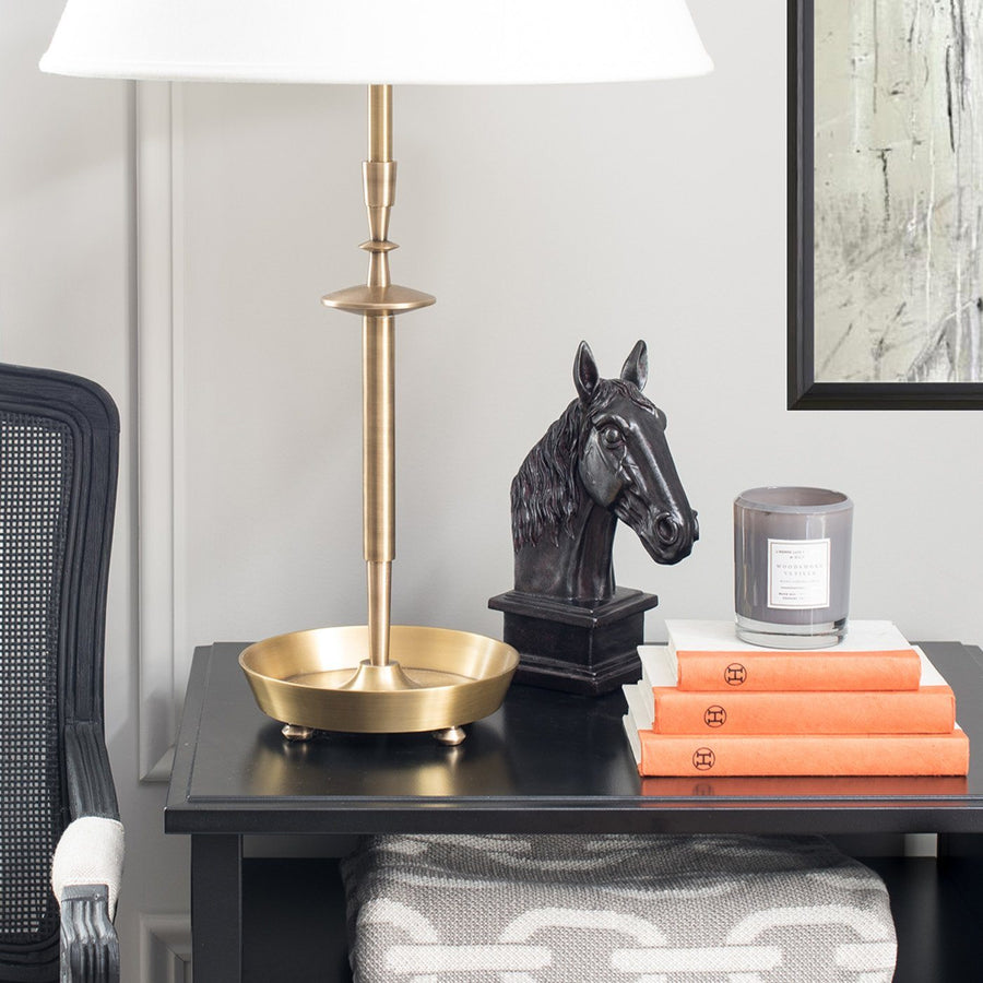 Sets - TYLER 5 PC SET Horse Sculpture, Orange Books, Grey Candle