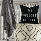 SNUGGLE BUNDLE 3PC SET<br> Throw Blanket, Pillow & Pouf